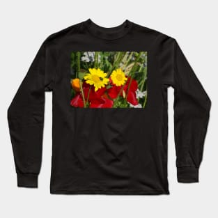 Corn Marigolds and Poppies Long Sleeve T-Shirt